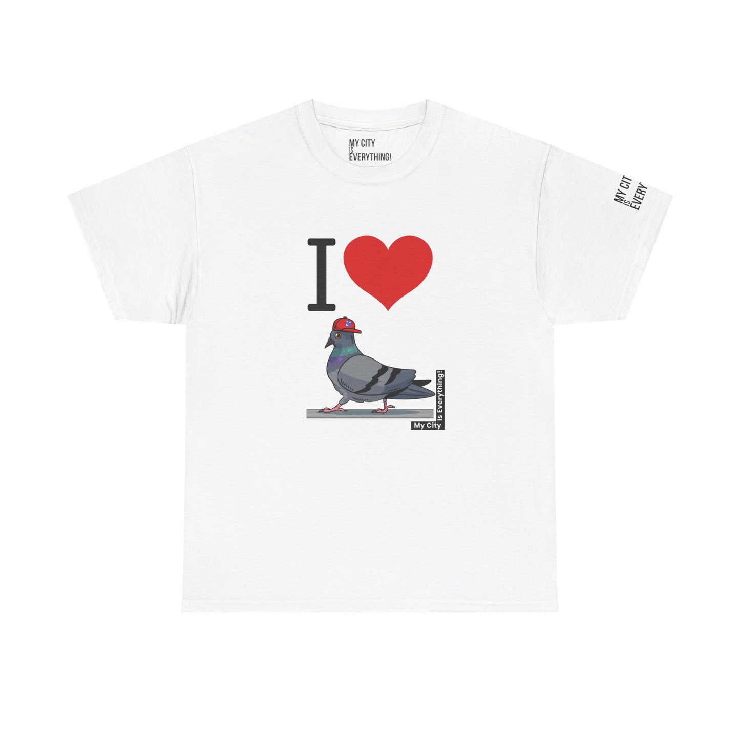 I ❤️ My City Pigeon Tee – Rangers Cap Edition | My City Is Everything!