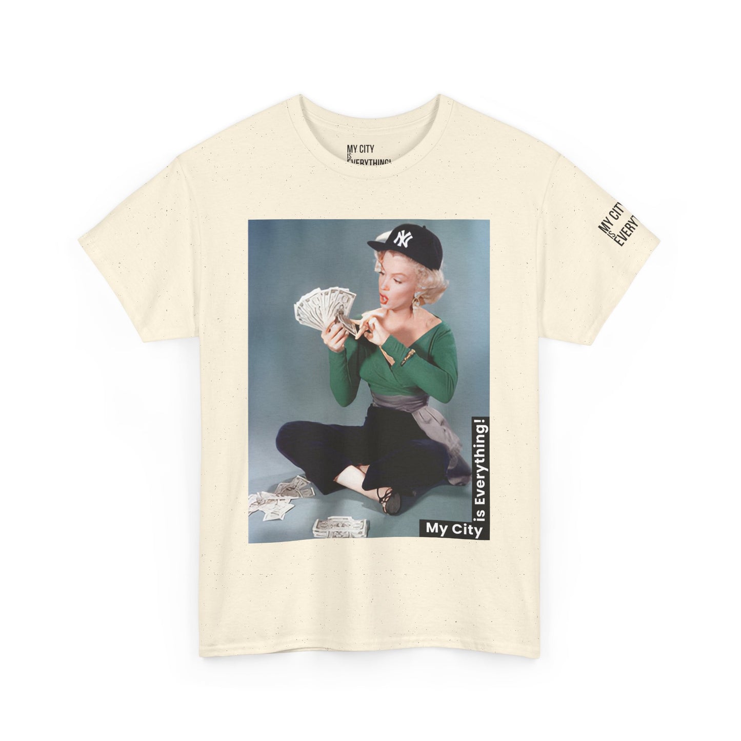 Marilyn x Money x Yankees Tee – Vintage Icon Remix | My City Is Everything!