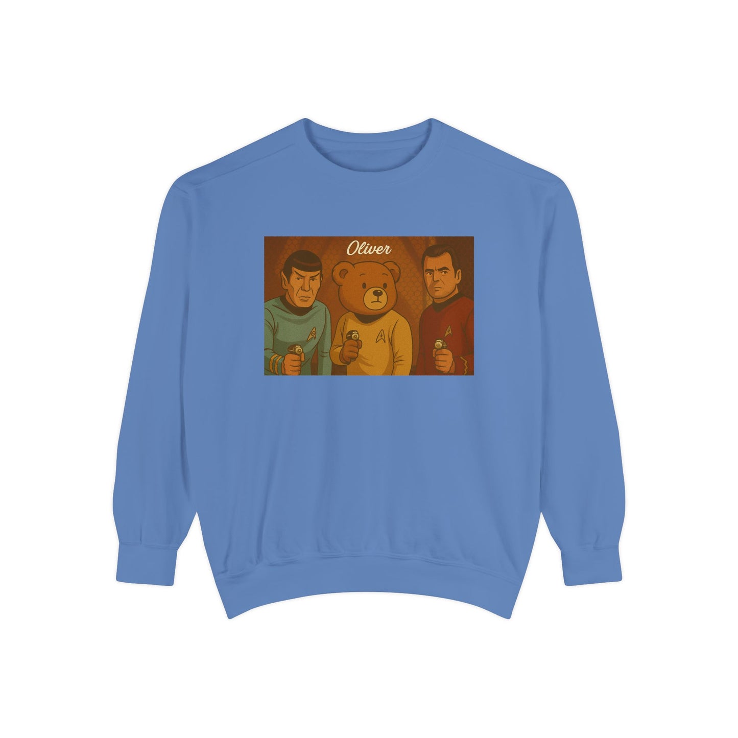 Oliver Outside Star Trek Crewneck – Beam Up Cozy Bear Style