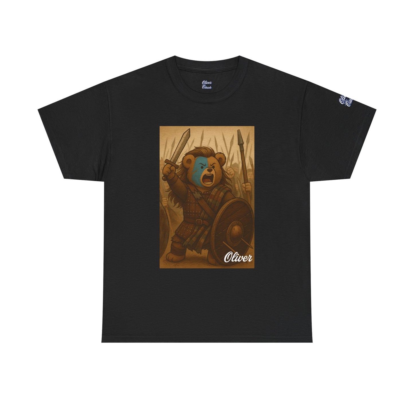 Oliver Outside Braveheart Parody Tee – Freedom Roar Bear
