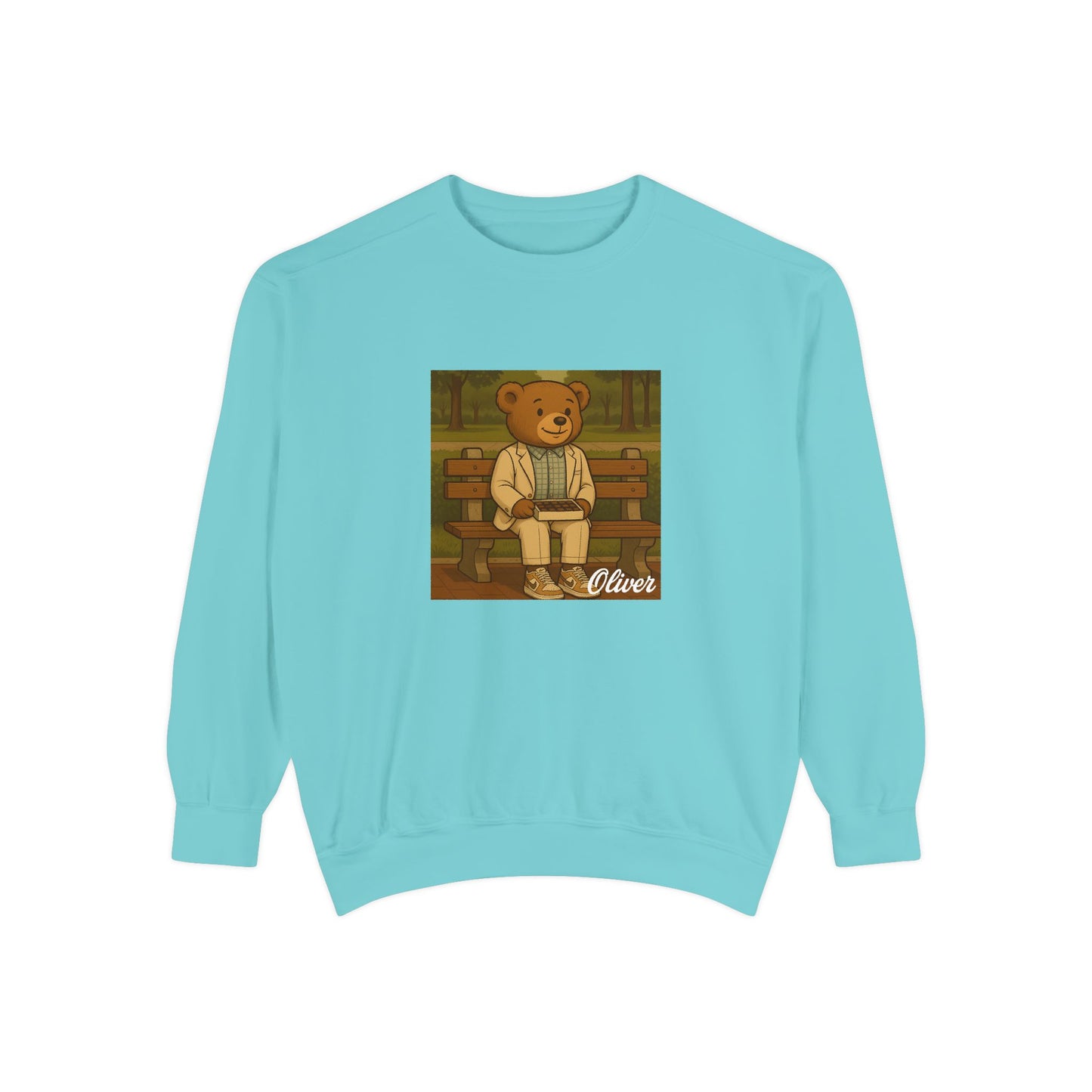 Oliver Outside Forrest Gump Parody Crewneck – Life is Bear-tiful