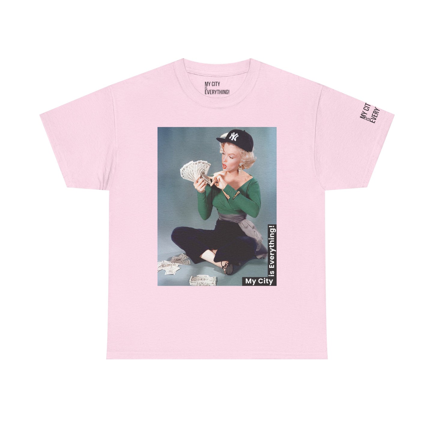 Marilyn x Money x Yankees Tee – Vintage Icon Remix | My City Is Everything!