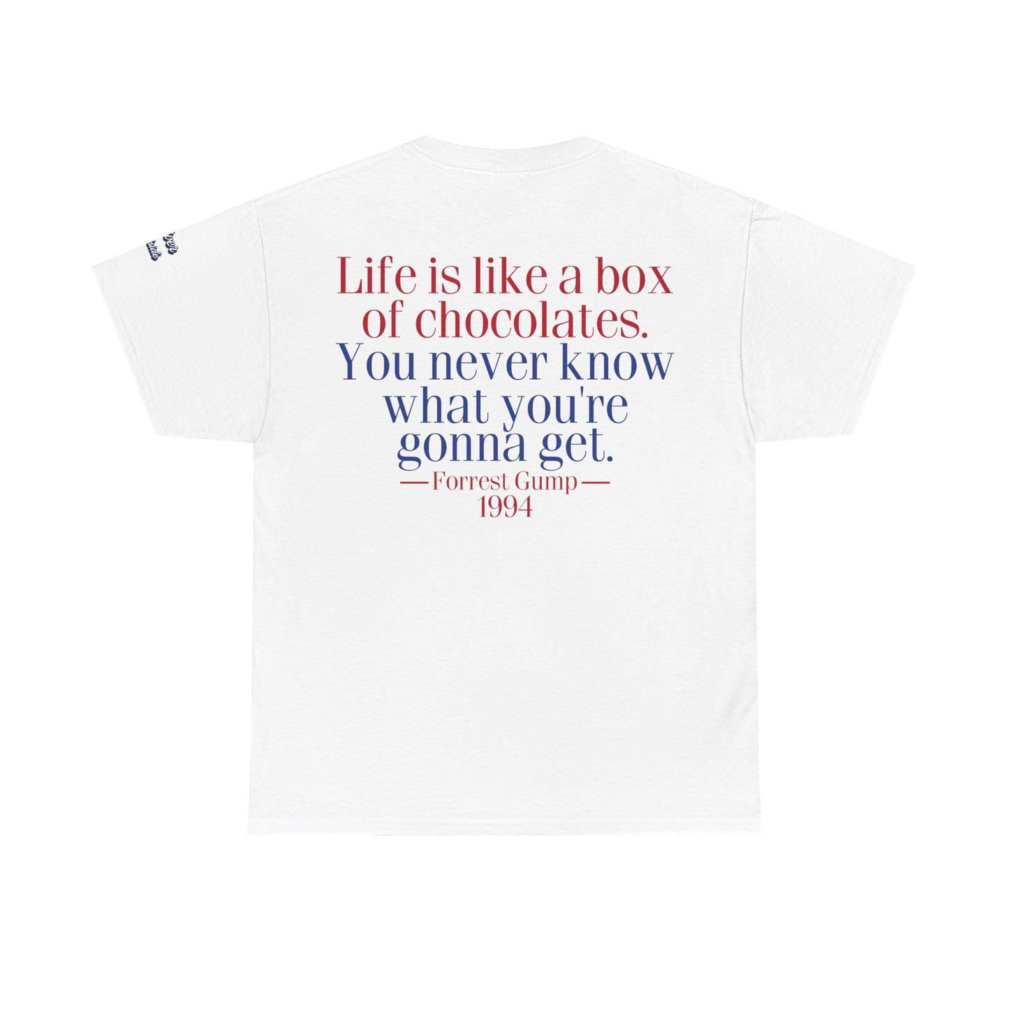 Oliver Outside Forrest Gump Parody Tee – Bench Time Classic