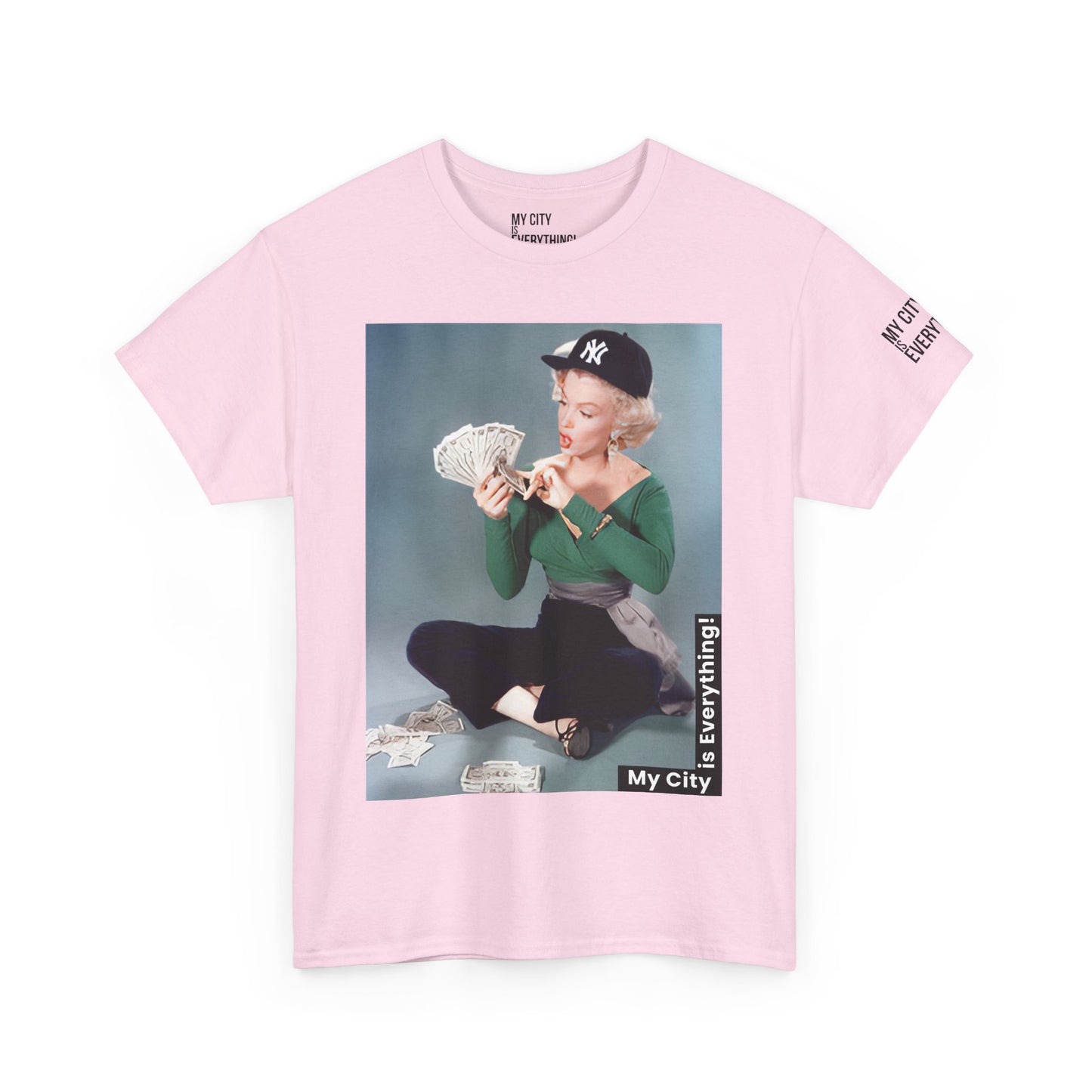 Marilyn x Money x Yankees Tee – Vintage Icon Remix | My City Is Everything!