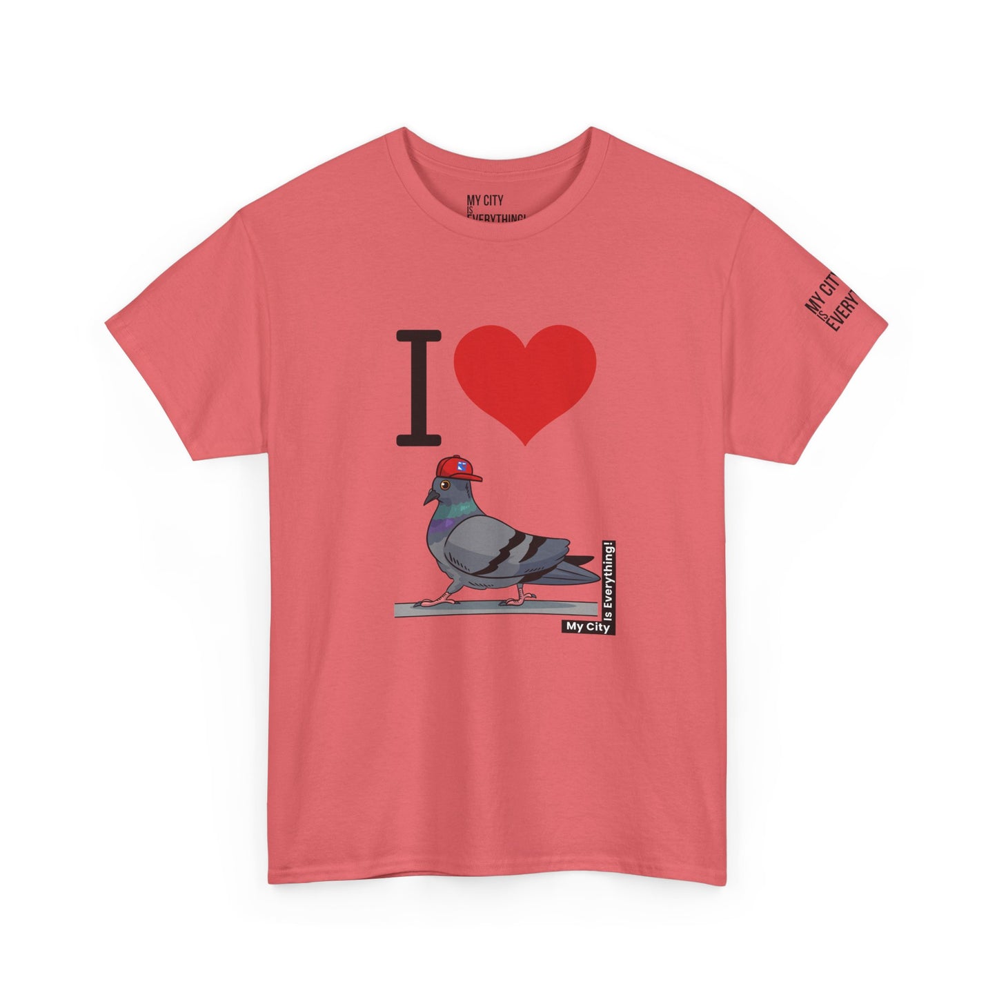 I ❤️ My City Pigeon Tee – Rangers Cap Edition | My City Is Everything!