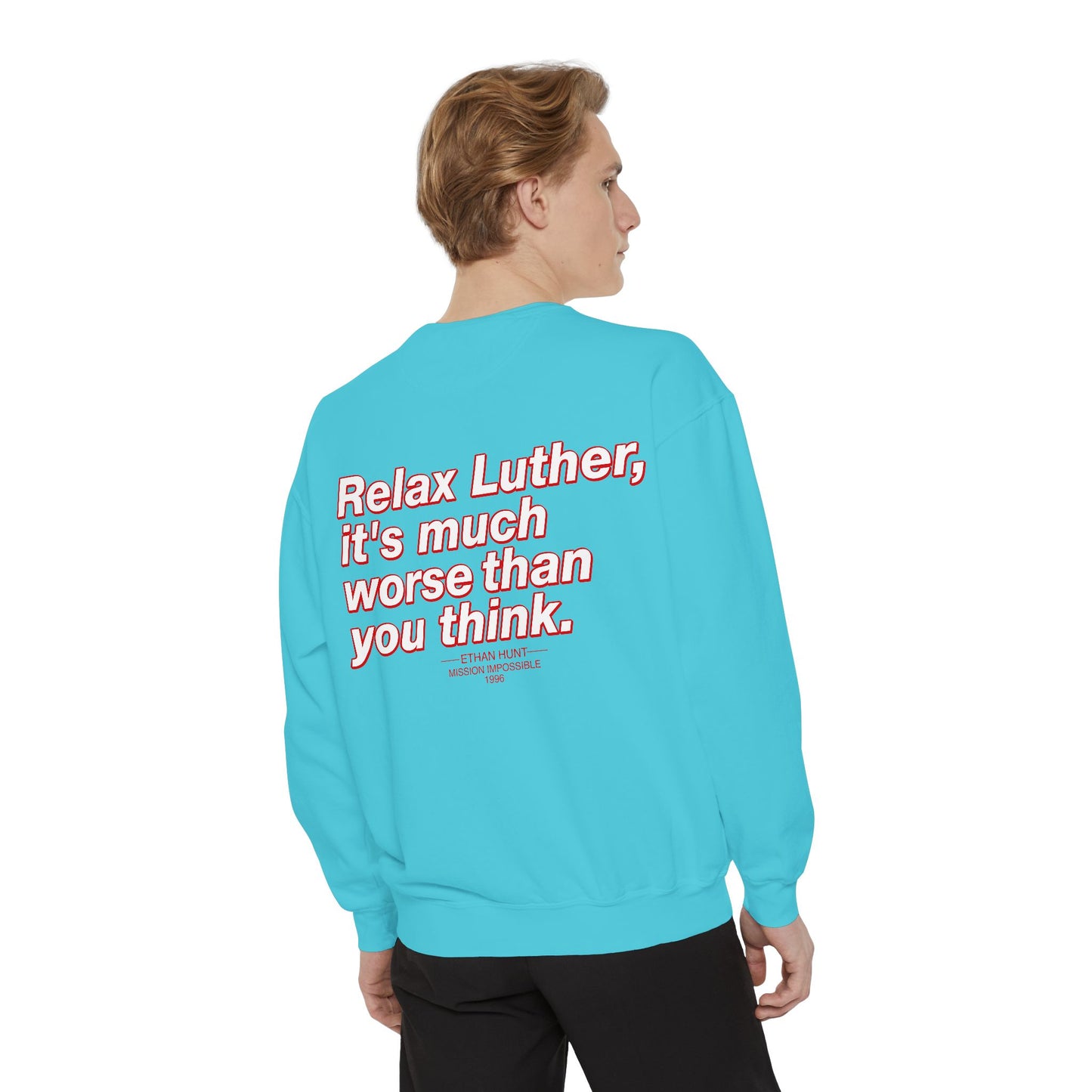 Oliver Outside Mission Impossible Crewneck – Bear on a Mission
