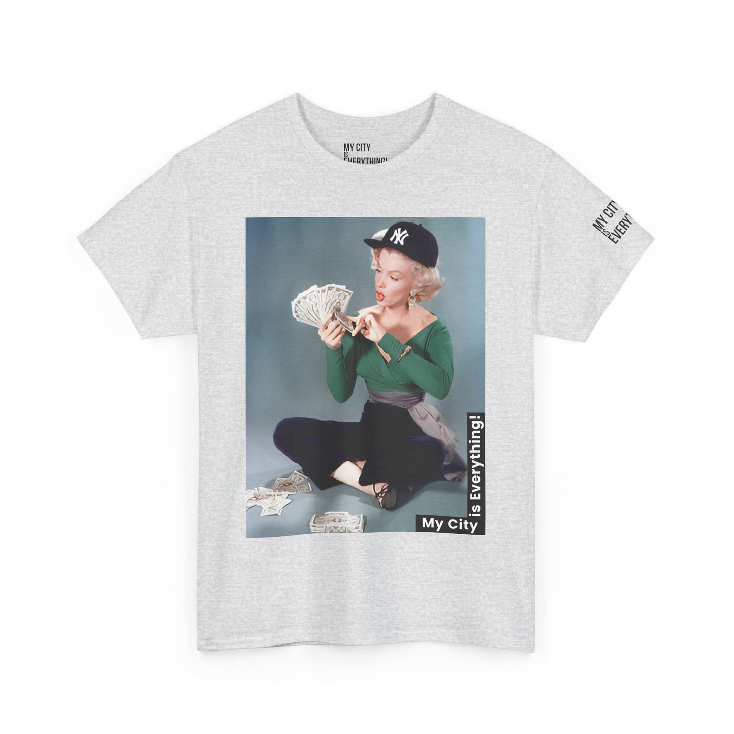 Marilyn x Money x Yankees Tee – Vintage Icon Remix | My City Is Everything!