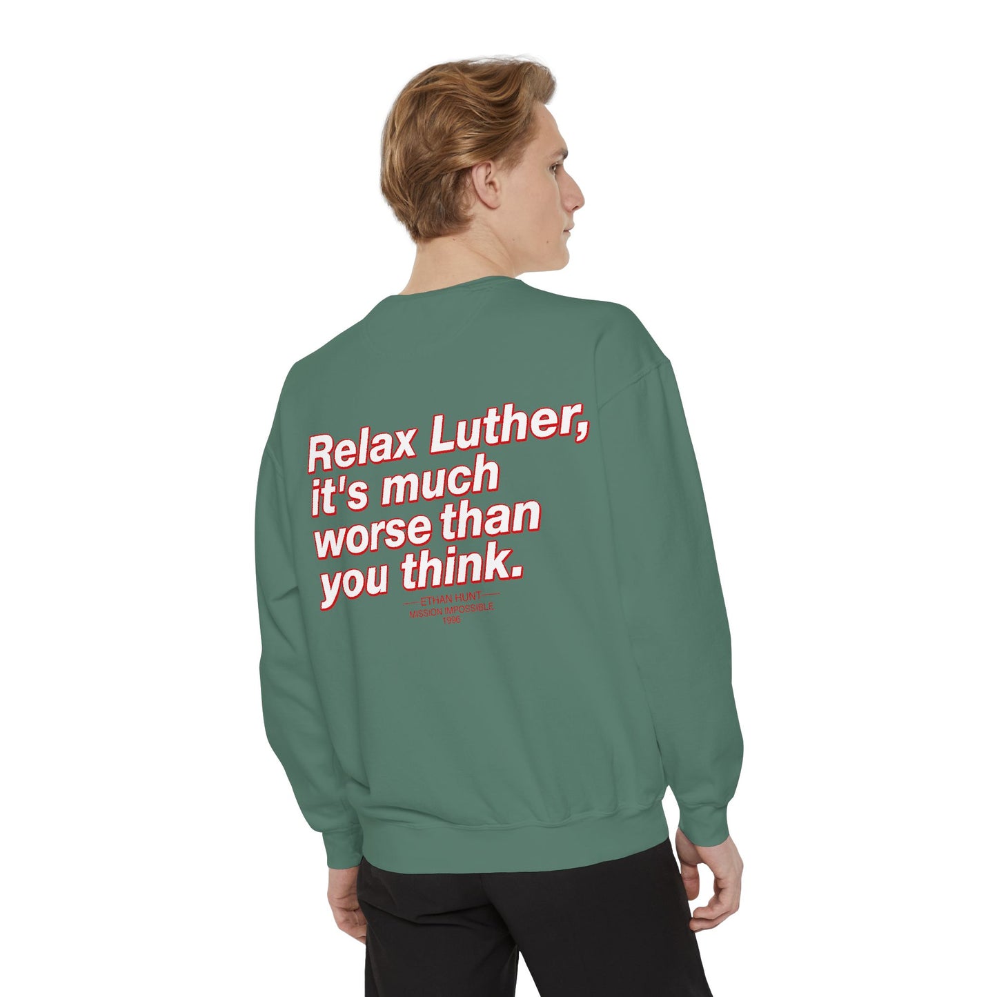 Oliver Outside Mission Impossible Crewneck – Bear on a Mission