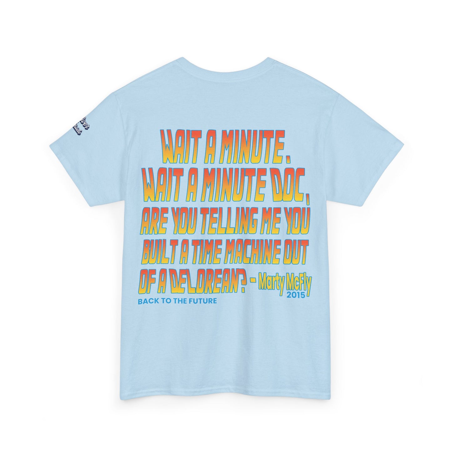 Oliver Outside Back to the Future Parody Tee – Retro Bear Style