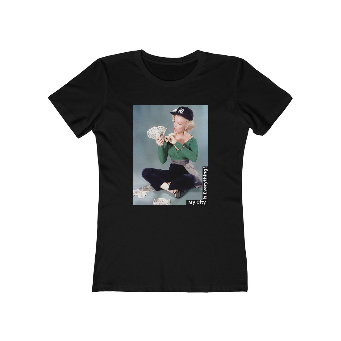 Marilyn x Money x Yankees Tee – Vintage Icon Remix | My City Is Everything!