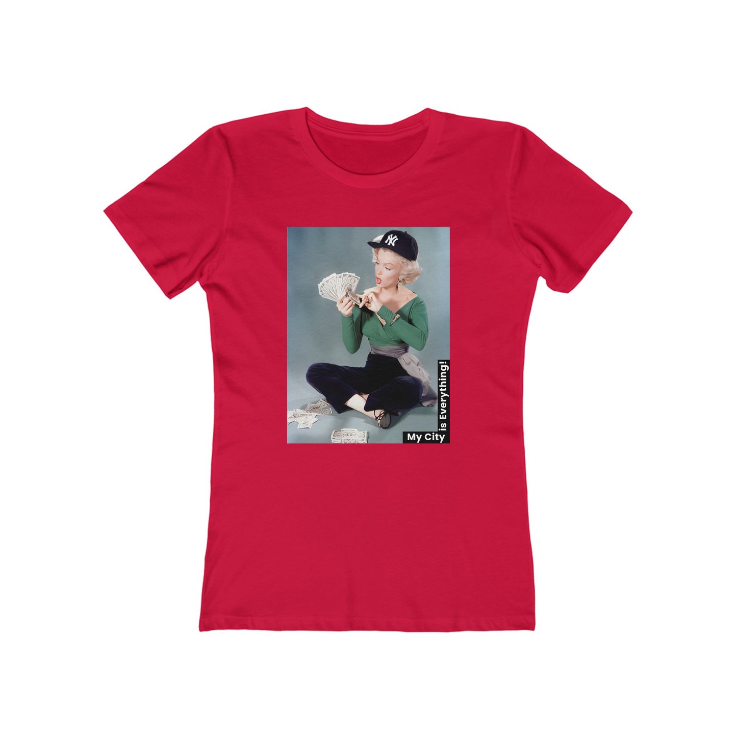 Marilyn x Money x Yankees Tee – Vintage Icon Remix | My City Is Everything!