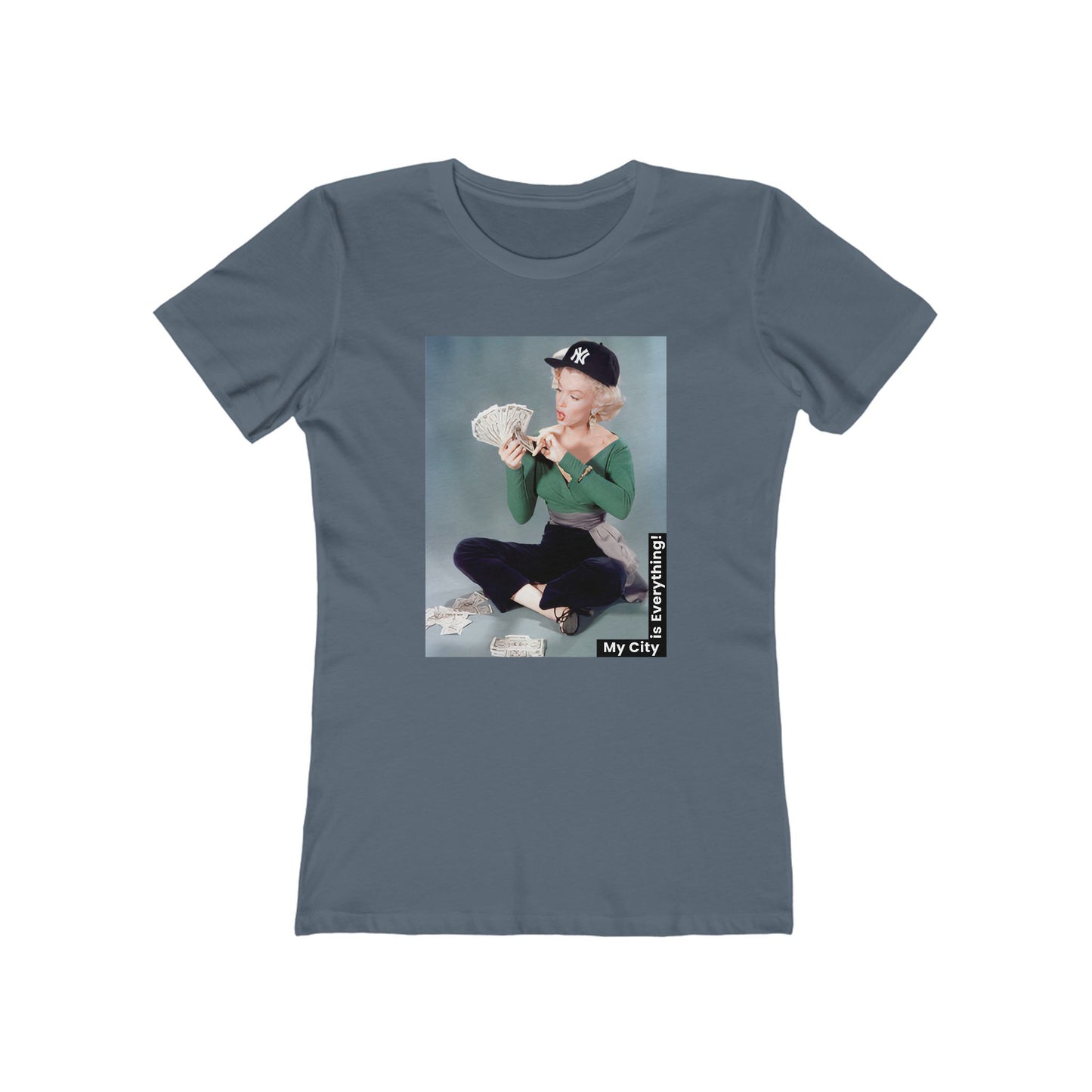 Marilyn x Money x Yankees Tee – Vintage Icon Remix | My City Is Everything!