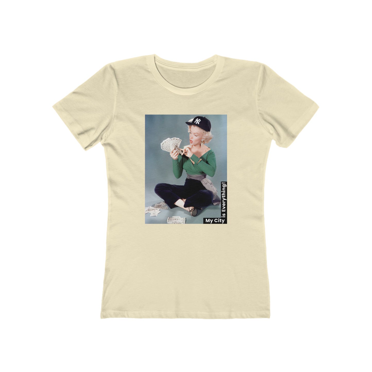 Marilyn x Money x Yankees Tee – Vintage Icon Remix | My City Is Everything!