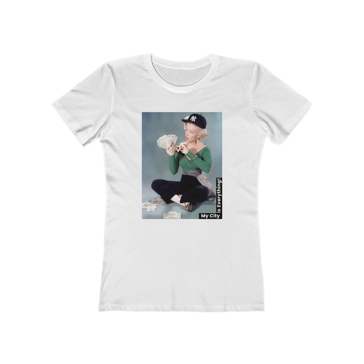 Marilyn x Money x Yankees Tee – Vintage Icon Remix | My City Is Everything!