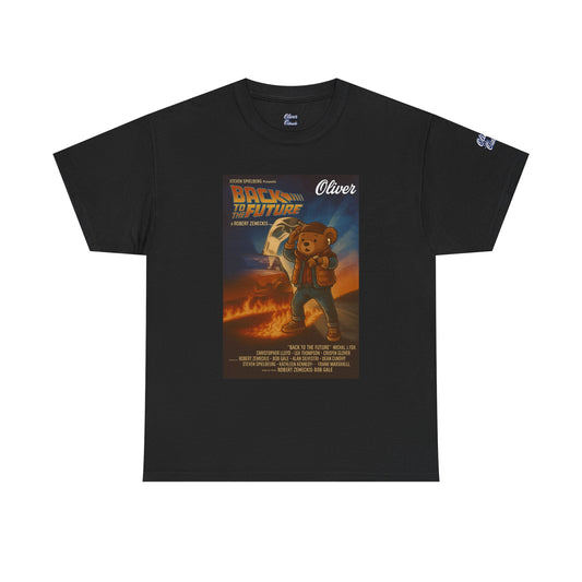Oliver Outside Back to the Future Parody Tee – Retro Bear Style