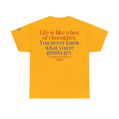 Oliver Outside Forrest Gump Parody Tee – Bench Time Classic