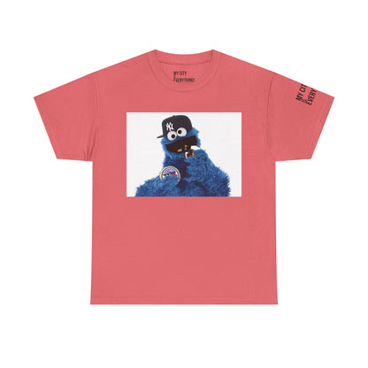 My City is Everything! NYC Cookie Monster Yankee Graphic T-Shirt – Streetwear Tee