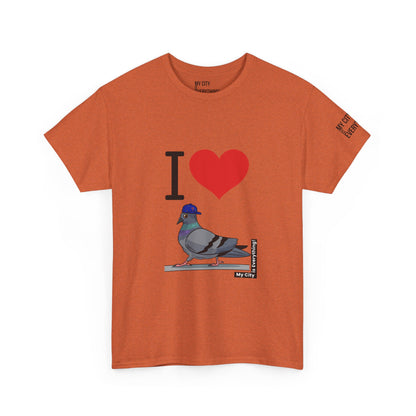 I ❤️ My City Pigeon Tee – Mets Blue Cap Edition | My City Is Everything!