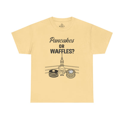 🥞/🧇Pancakes vs. Waffles Tee – Breakfast Debate Shirt