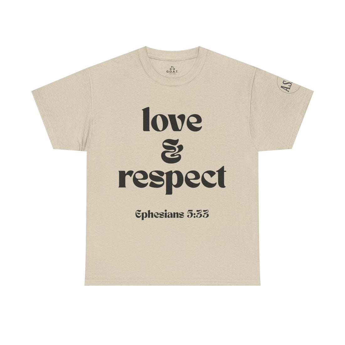 📖 Love & Respect T-Shirt | Ephesians 5:33 | A.S.G.B. Series