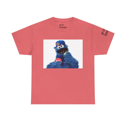 My City is Everything! NYC Cookie Monster Knicks Graphic T-Shirt – Streetwear Tee