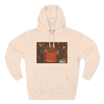 Oliver Outside Knicks Fan Hoodie – Courtside Energy Bear Style