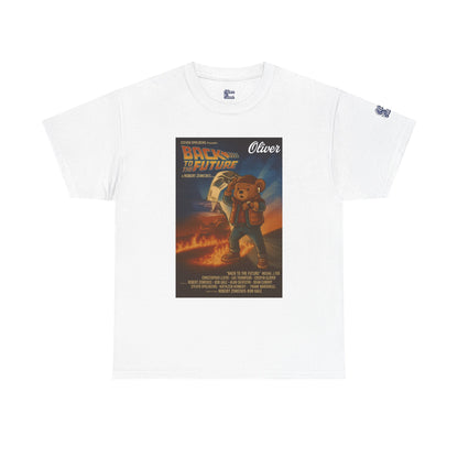 Oliver Outside Back to the Future Parody Tee – Retro Bear Style