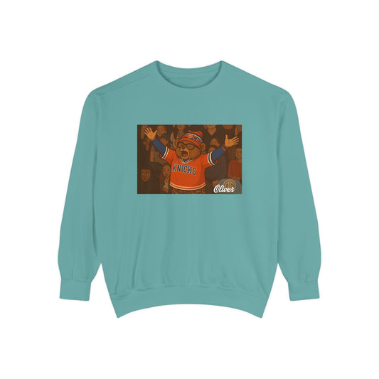 Oliver Outside Knicks Fan Crewneck – NYC Spirit in Every Stitch
