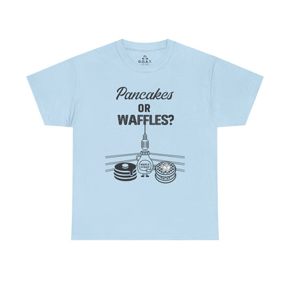 🥞/🧇Pancakes vs. Waffles Tee – Breakfast Debate Shirt