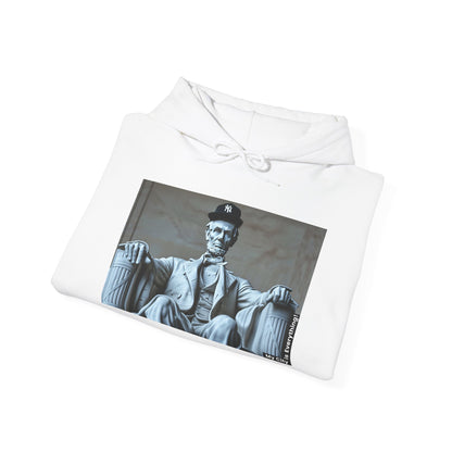 Lincoln in a Yankees Cap Hoodie – My City is Everything! Historic Remix Streetwear