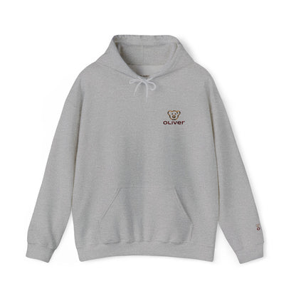 Oliver Bear Minimalist Logo Hoodie – Clean White Classic