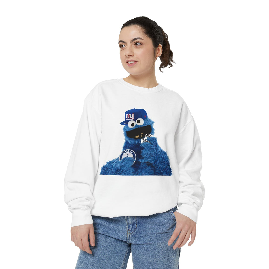 🍪 Cookie Style New York Giants Sweatshirt | Streetwear Parody Crewneck