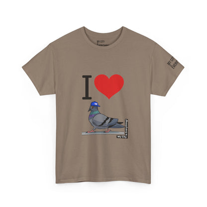 I ❤️ My City Pigeon Tee – Giants Cap Edition | My City Is Everything!