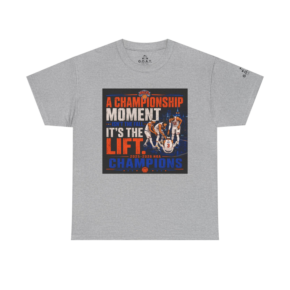 New York Go Crazy 2025-26 Champions | Together We Rise | G.O.A.T. Talk Tees