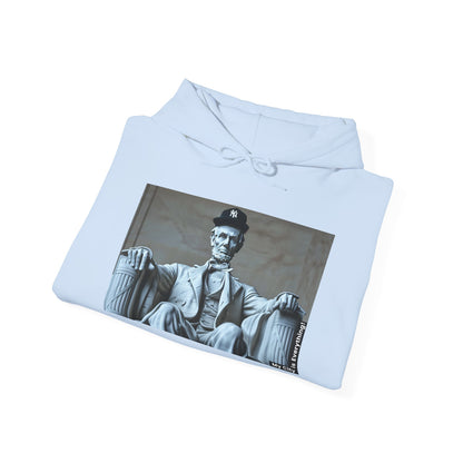 Lincoln in a Yankees Cap Hoodie – My City is Everything! Historic Remix Streetwear
