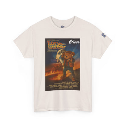 Oliver Outside Back to the Future Parody Tee – Retro Bear Style