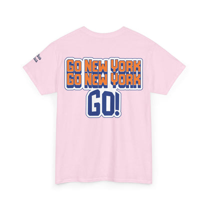 Oliver Outside Knicks Fan Tee – Courtside Energy Bear Style