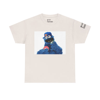 My City is Everything! NYC Cookie Monster Knicks Graphic T-Shirt – Streetwear Tee