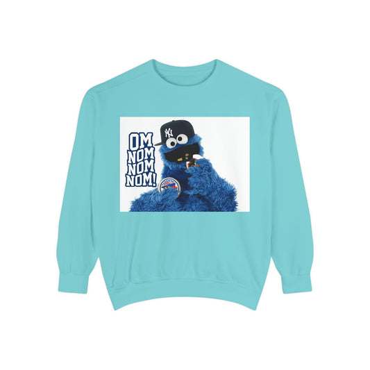 My City is Everything! NYC Cookie Monster Yankee Graphic Crewneck Sweatshirt
