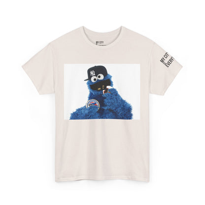 My City is Everything! NYC Cookie Monster Yankee Graphic T-Shirt – Streetwear Tee