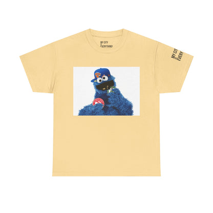 My City is Everything! NYC Cookie Monster Knicks Graphic T-Shirt – Streetwear Tee