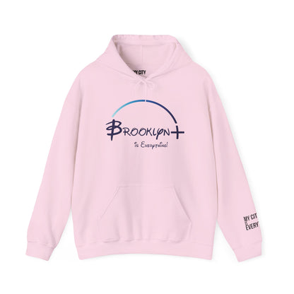 Brooklyn+ Is Everything! Hoodie – Bold Arch Logo Design | My City Is Everything