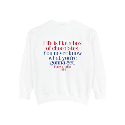 Oliver Outside Forrest Gump Parody Crewneck – Life is Bear-tiful