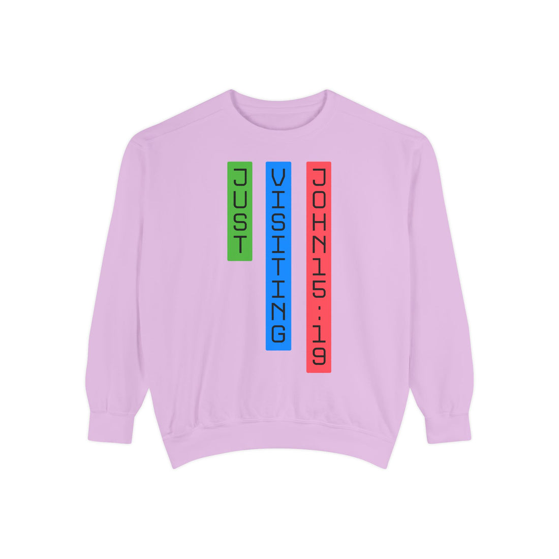📖 John 15:19 “Just Visiting” Sweatshirt | ASGB Series | Faith Streetwear by GOAT Talk Tees