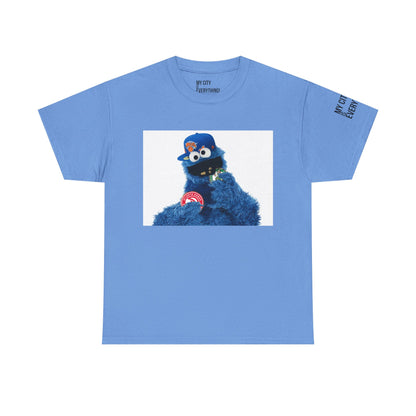 My City is Everything! NYC Cookie Monster Knicks Graphic T-Shirt – Streetwear Tee