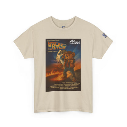 Oliver Outside Back to the Future Parody Tee – Retro Bear Style