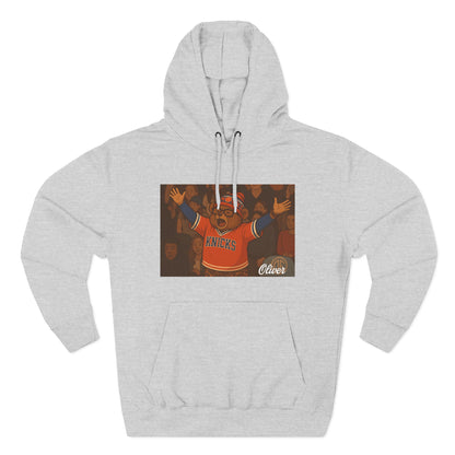 Oliver Outside Knicks Fan Hoodie – Courtside Energy Bear Style