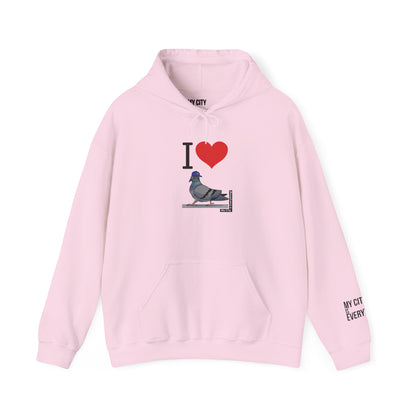 I Love My Yankees Pigeon Hoodie – Streetwise Urban Drop by My City Is Everything!