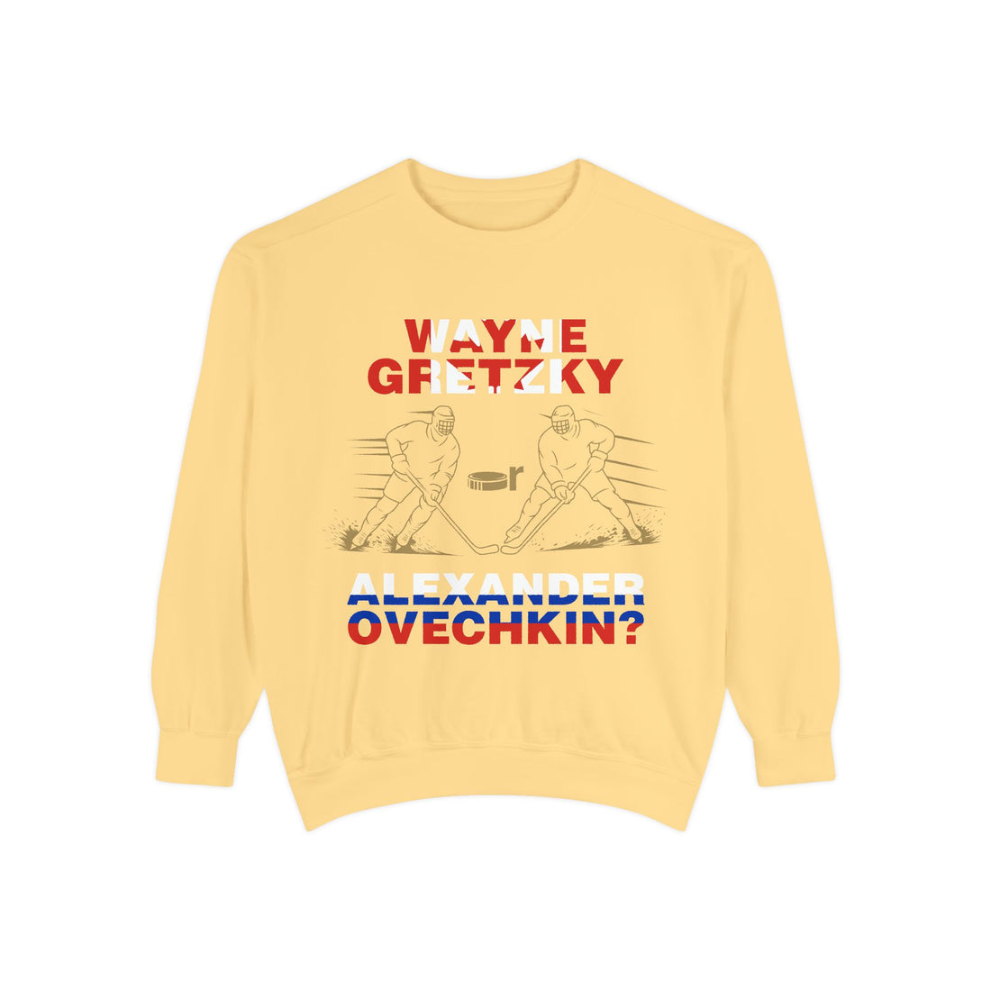 🏒 Wayne Gretzky or Alexander Ovechkin? Hockey G.O.A.T. Debate Sweatshirt – G.O.A.T. Talk Tees