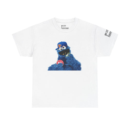 My City is Everything! NYC Cookie Monster Knicks Graphic T-Shirt – Streetwear Tee